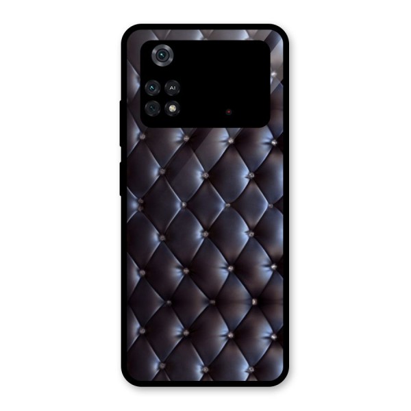 Luxury Pattern Glass Back Case for Poco M4 Pro 4G