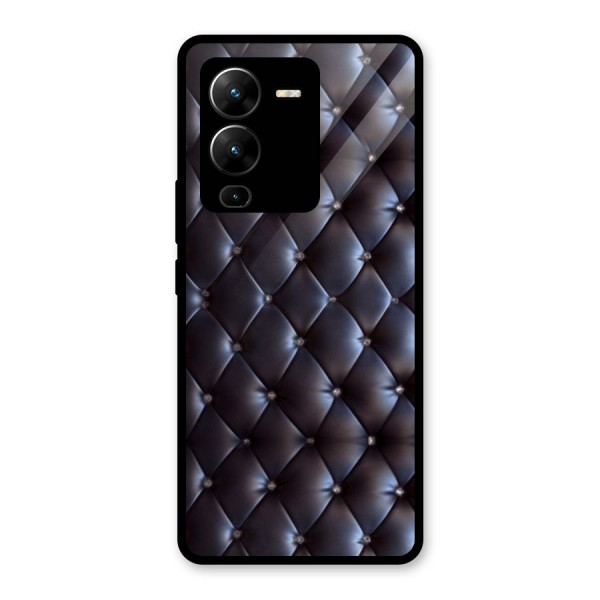 Luxury Pattern Glass Back Case for Vivo V25 Pro