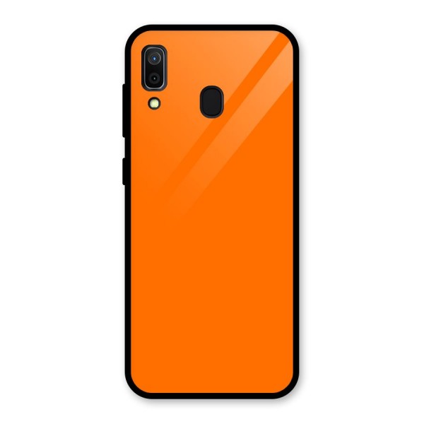 Mac Orange Glass Back Case for Galaxy A30