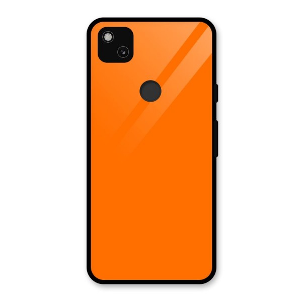 Mac Orange Glass Back Case for Google Pixel 4a