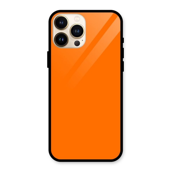 Mac Orange Glass Back Case for iPhone 13 Pro Max