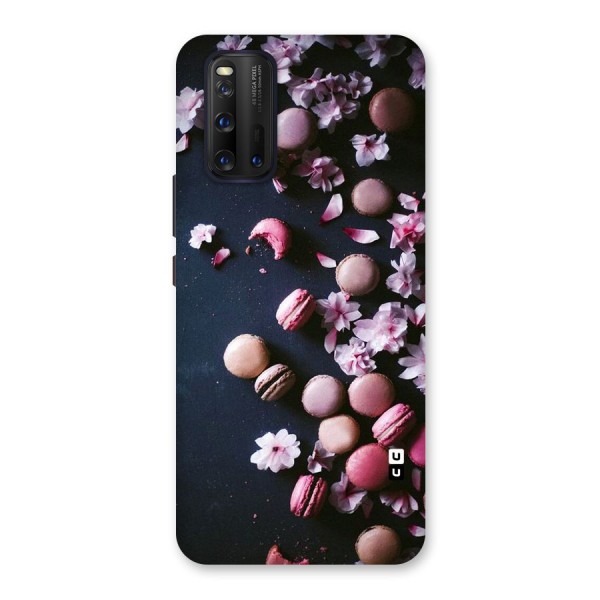 Macaroons And Cheery Blossoms Back Case for Vivo iQOO 3