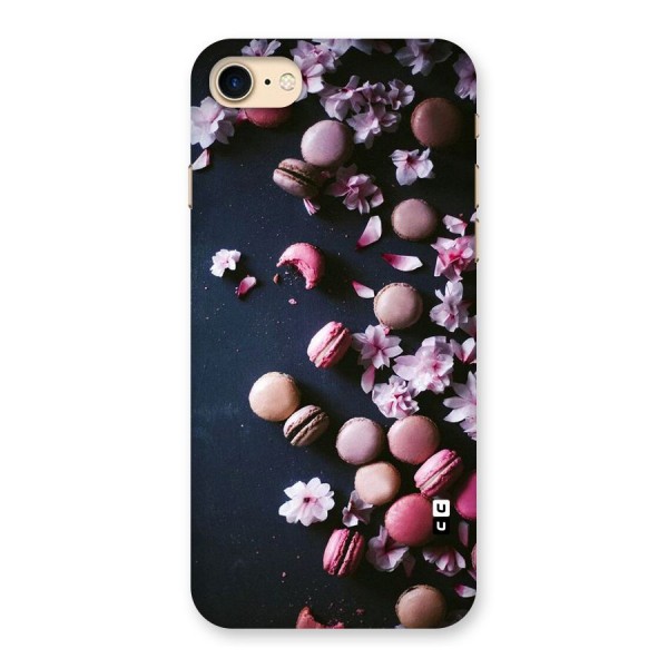 Macaroons And Cheery Blossoms Back Case for iPhone 7