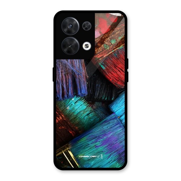 Magic Brushes Glass Back Case for Oppo Reno8 5G