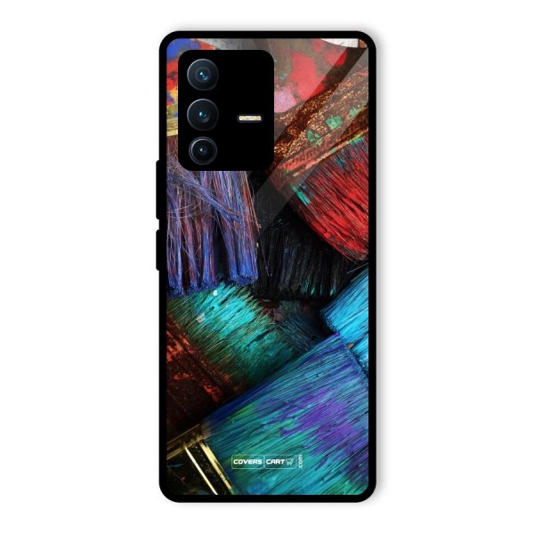 Magic Brushes Glass Back Case for Vivo V23 Pro