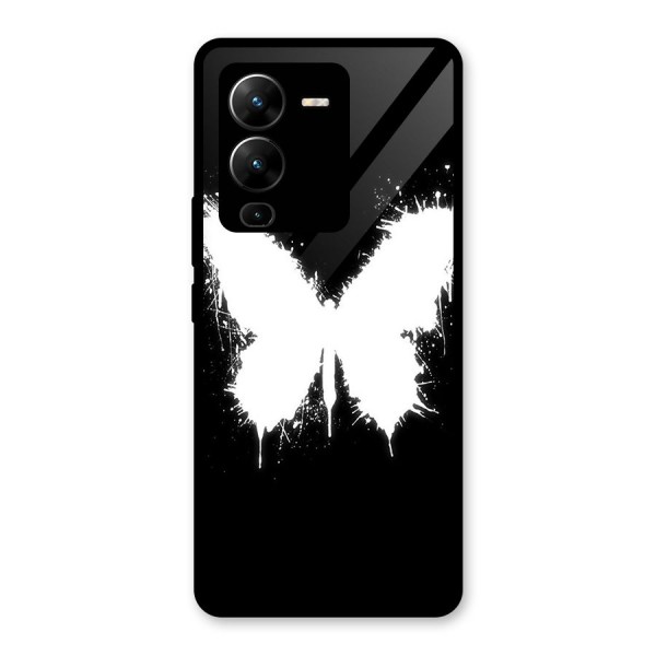 Magic Butterfly Glass Back Case for Vivo V25 Pro