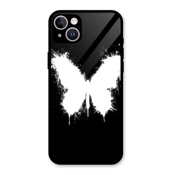 Magic Butterfly Glass Back Case for iPhone 14 Plus