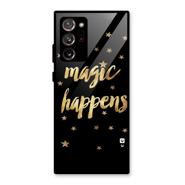 Magic Happens Glass Back Case for Galaxy Note 20 Ultra