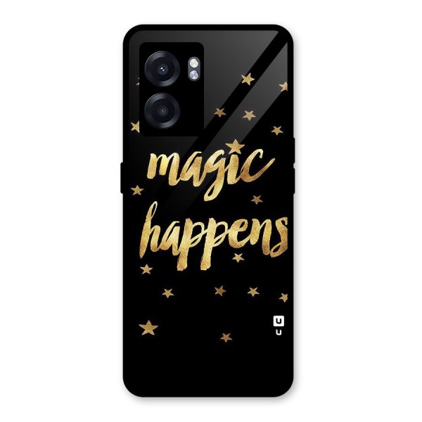 Magic Happens Glass Back Case for Oppo K10 (5G)