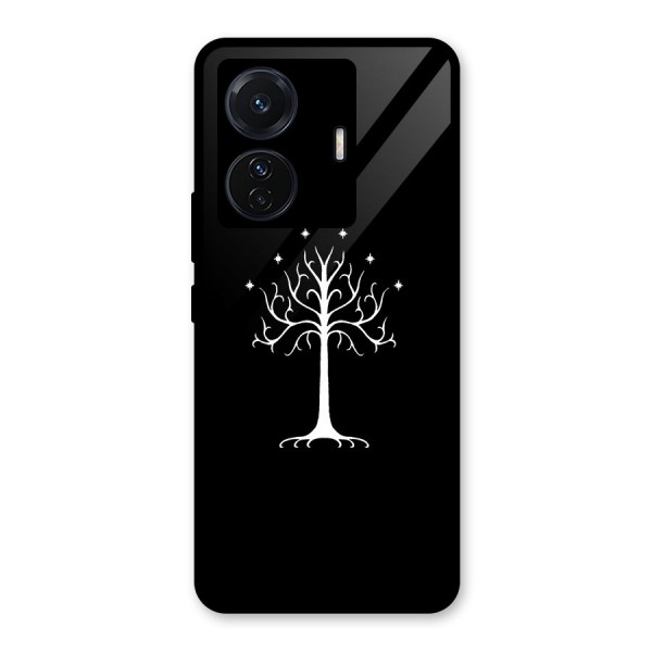 Magic Tree Glass Back Case for Vivo T1 Pro