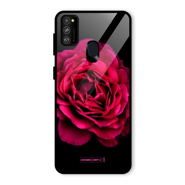 Magical Rose Glass Back Case for Galaxy M21