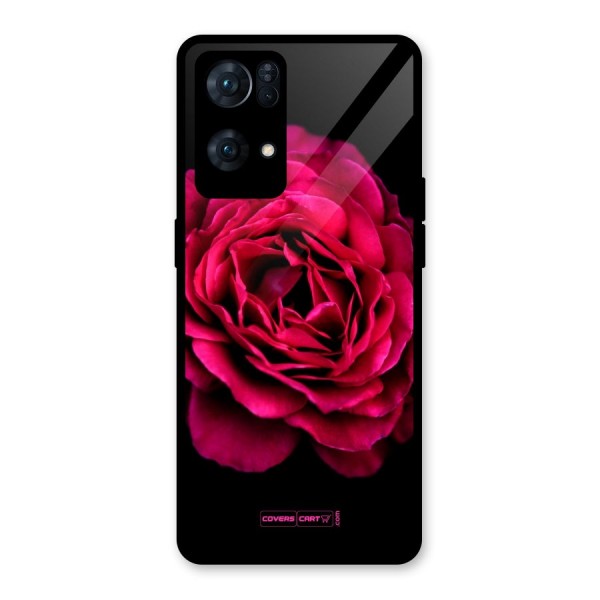 Magical Rose Glass Back Case for Oppo Reno7 Pro 5G