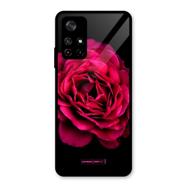 Magical Rose Glass Back Case for Poco M4 Pro 5G