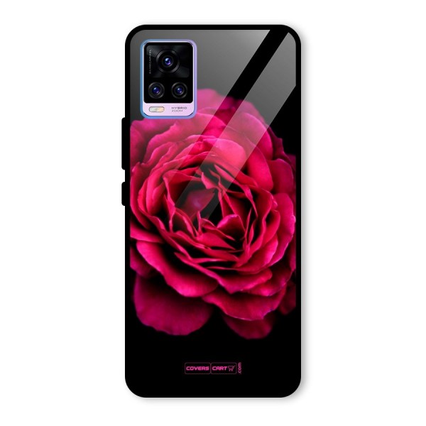 Magical Rose Glass Back Case for Vivo V20 Pro