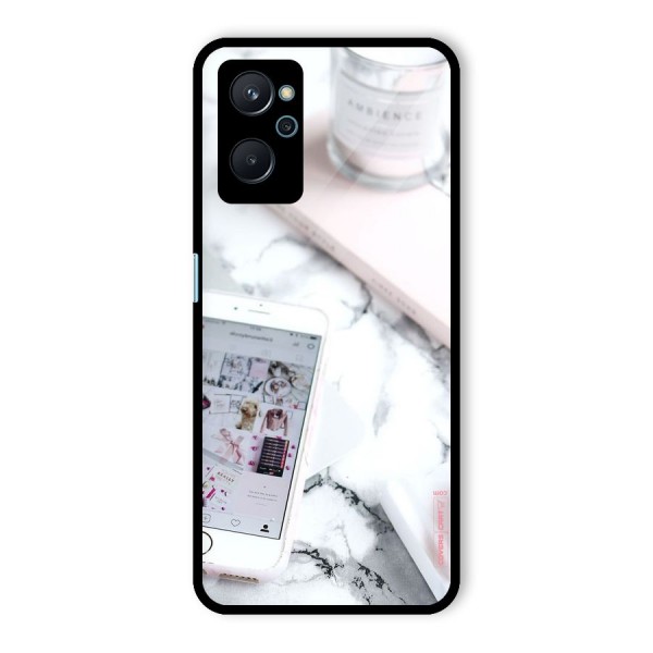 Make Up And Phone Glass Back Case for Realme 9i