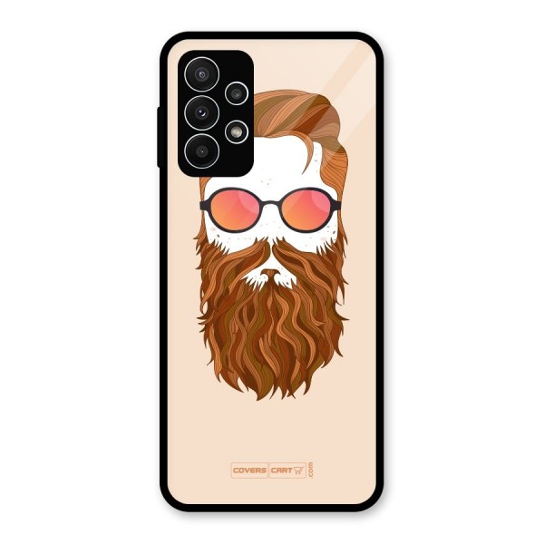 Man in Beard Glass Back Case for Galaxy A23