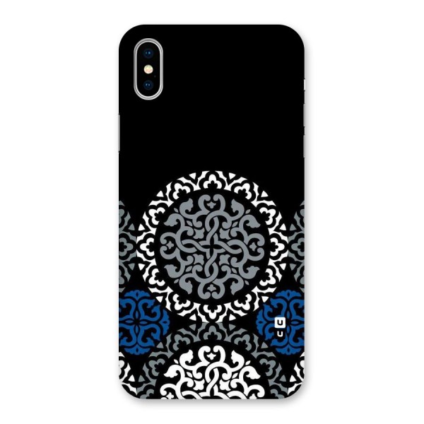 Mandala Circle Pattern Back Case for iPhone X