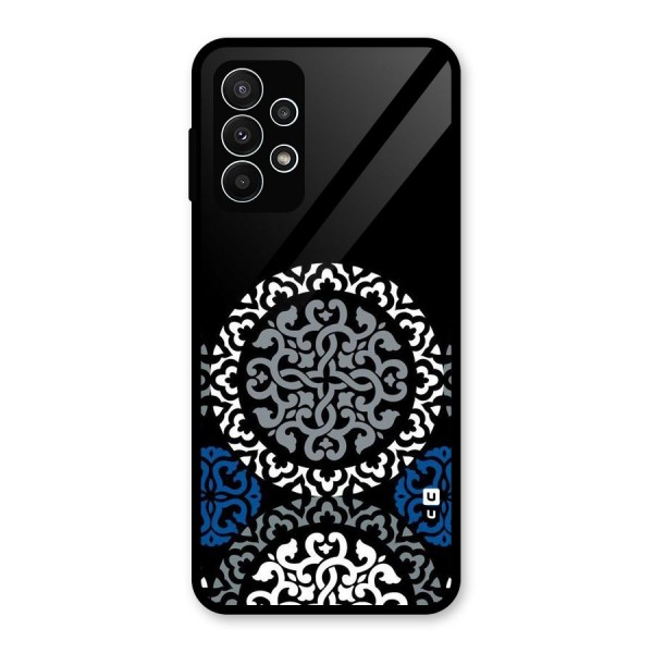 Mandala Circle Pattern Glass Back Case for Galaxy A23