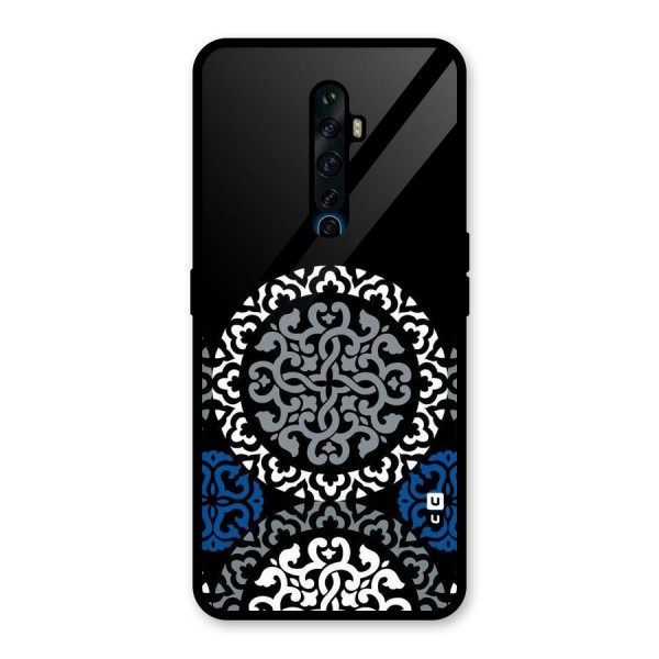 Mandala Circle Pattern Glass Back Case for Oppo Reno2 Z