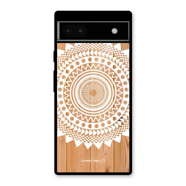 Mandala Design Glass Back Case for Google Pixel 6a