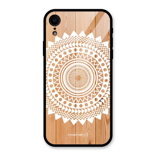 Mandala Design Glass Back Case for XR