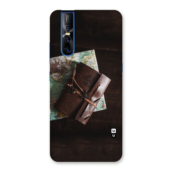 Map Journal Back Case for Vivo V15 Pro