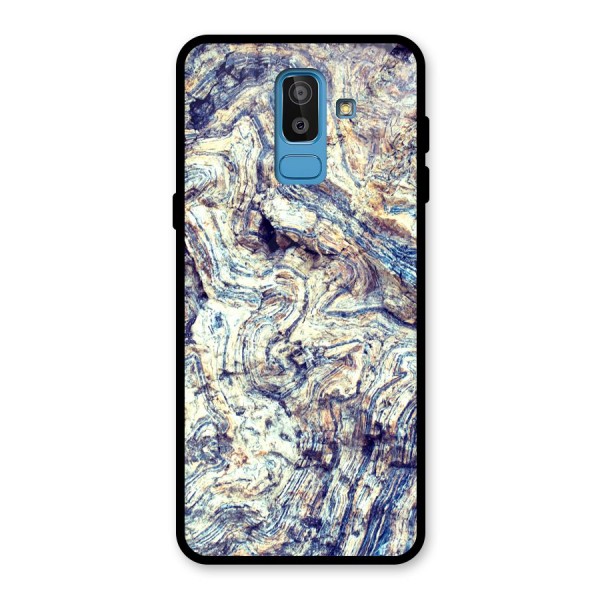 Marble Pattern Glass Back Case for Galaxy J8