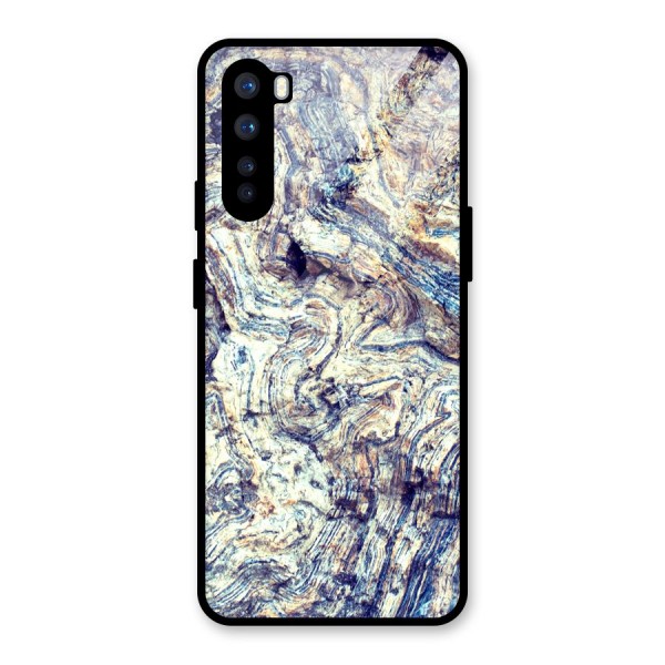 Marble Pattern Glass Back Case for OnePlus Nord