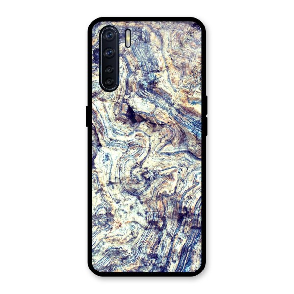 Marble Pattern Glass Back Case for Oppo F15