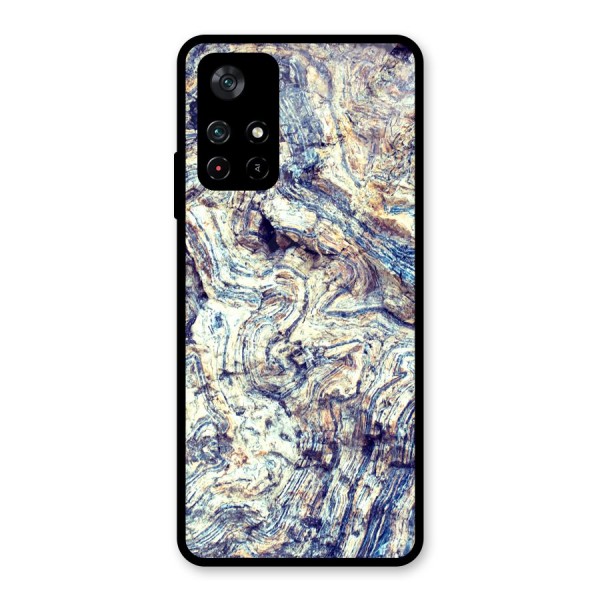 Marble Pattern Glass Back Case for Poco M4 Pro 5G