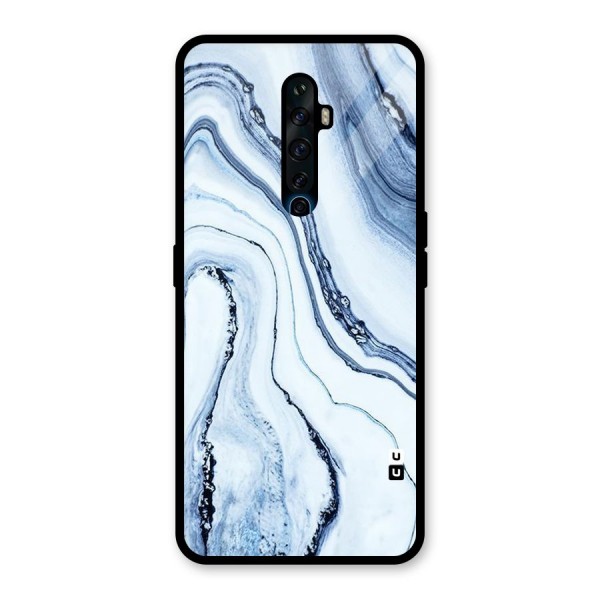 Marble Style (Printed) Glass Back Case for Oppo Reno2 Z