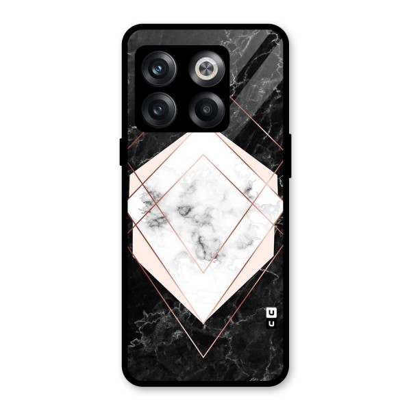 Marble Texture Print Glass Back Case for OnePlus 10T