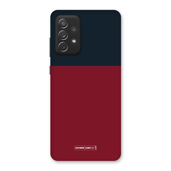 Maroon and Navy Blue Back Case for Galaxy A72