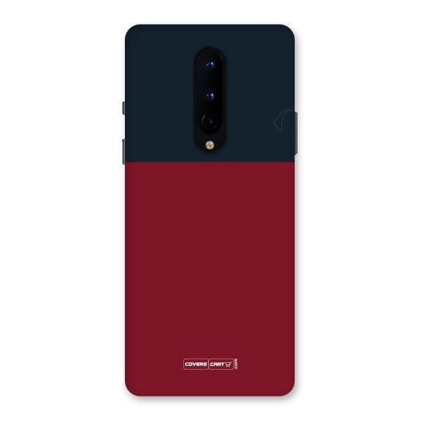 Maroon and Navy Blue Back Case for OnePlus 8