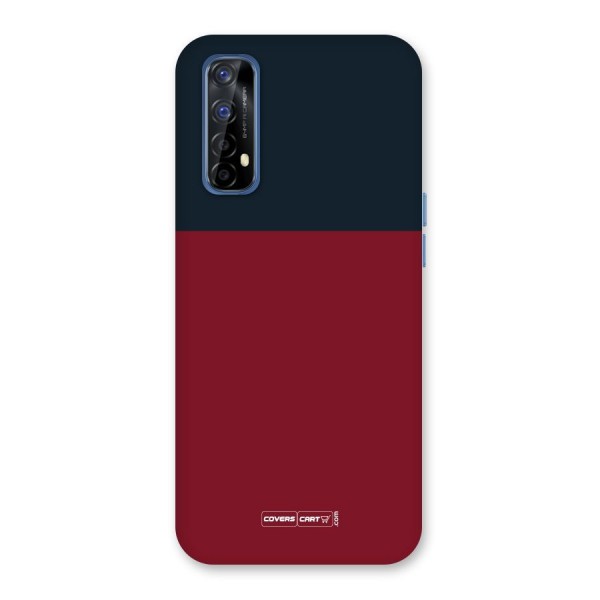 Maroon and Navy Blue Back Case for Realme 7