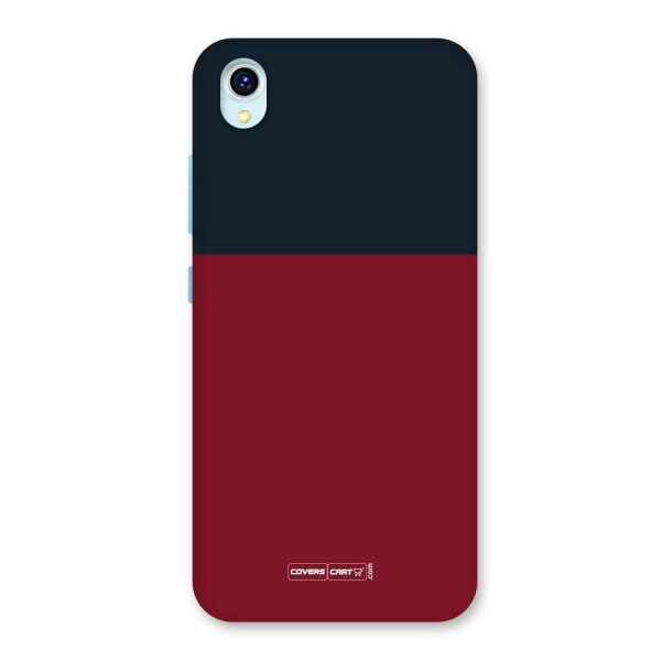 Maroon and Navy Blue Back Case for Vivo Y1s