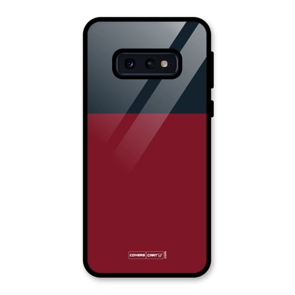 Maroon and Navy Blue Glass Back Case for Galaxy S10e