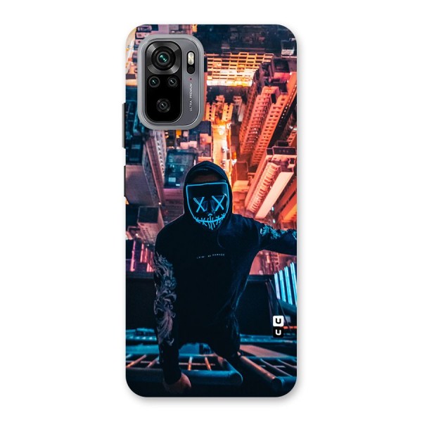 Mask Guy Climbing Building Back Case for Redmi Note 10