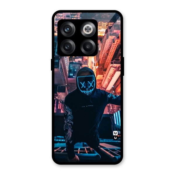 Mask Guy Climbing Building Glass Back Case for OnePlus 10T