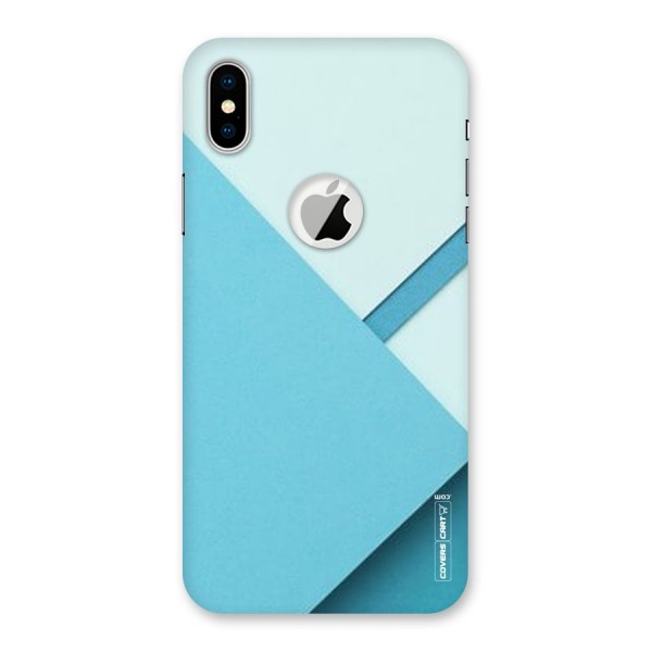 Material Design Back Case for iPhone XS Logo Cut