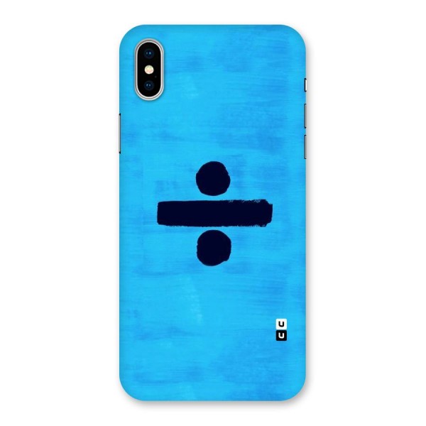 Math And Blue Back Case for iPhone X