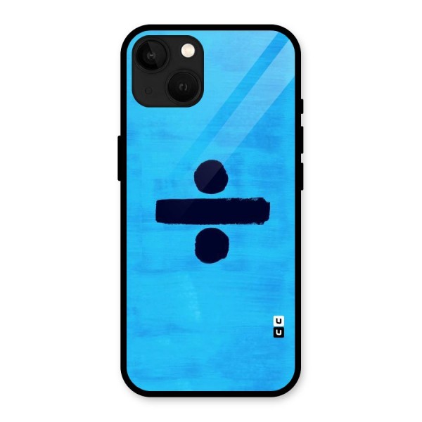 Math And Blue Glass Back Case for iPhone 13