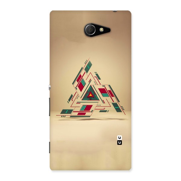 Maze Triangle Back Case for Sony Xperia M2