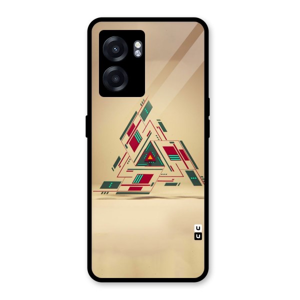 Maze Triangle Glass Back Case for Oppo K10 (5G)