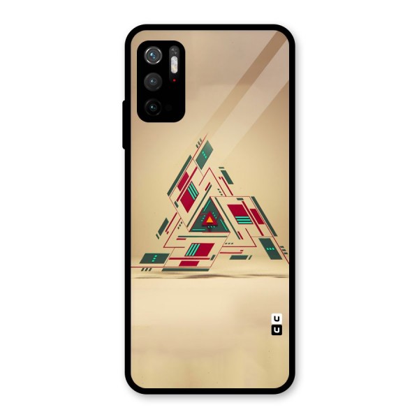 Maze Triangle Glass Back Case for Poco M3 Pro 5G