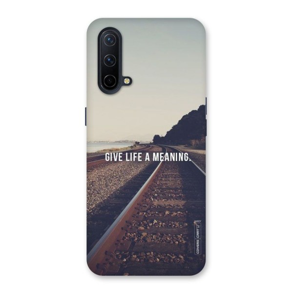 Meaning To Life Back Case for OnePlus Nord CE 5G