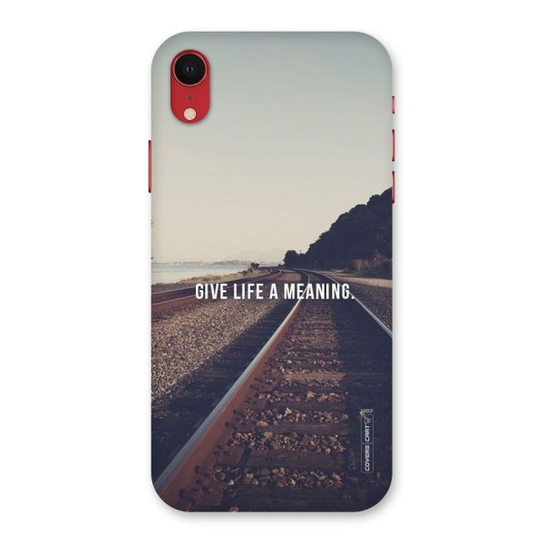 Meaning To Life Back Case for iPhone XR