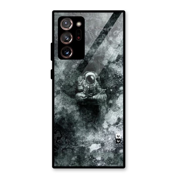 Meditating Spaceman Glass Back Case for Galaxy Note 20 Ultra