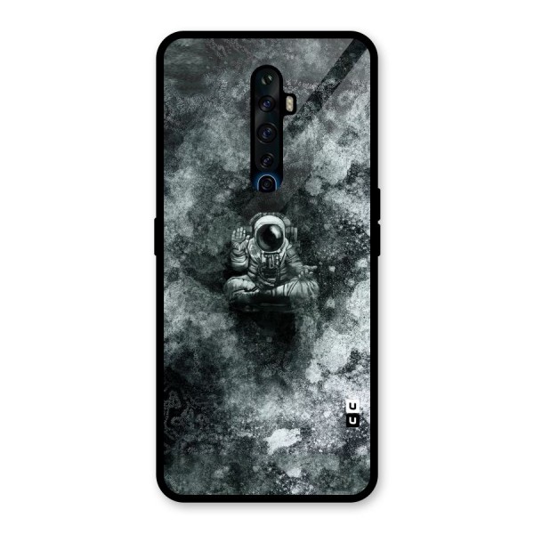 Meditating Spaceman Glass Back Case for Oppo Reno2 Z