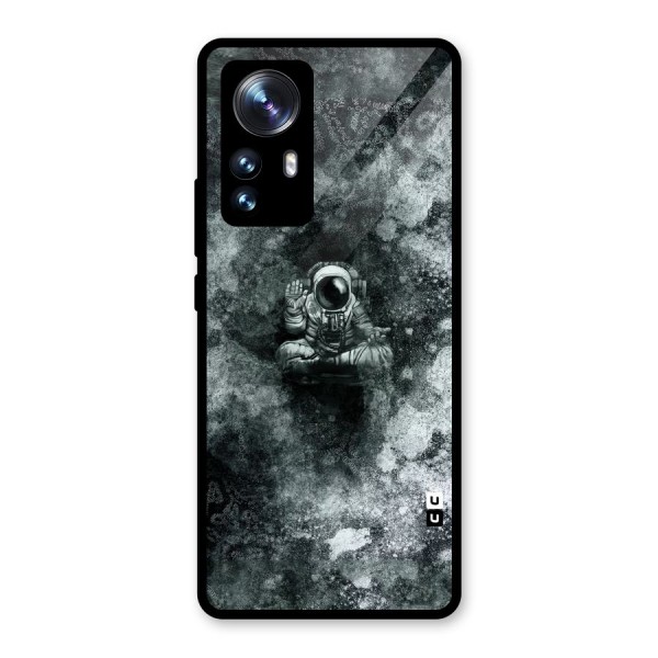 Meditating Spaceman Glass Back Case for Xiaomi 12 Pro